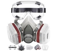 Reusable Respirator Mask,Safety Dust Face Cover,Half Face Respirator | Gas Mask With Filter,Protects Against Paint, Formaldehyde & Dust for Spraying, Welding, Sanding, Woodworking,And Other Work