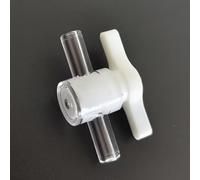 Reusable Reusable Reusable 2-Way Stopcock Valve - 100 Pack Male/Female Connections for Laboratory and Food Machinery