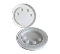 Reusable round flexible silicone foam for casting resin and concrete candle feet is a clean, sturdy home accessory cast foam