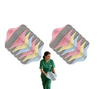 Reusable Sanitary Pads, 12 Pieces Reusable Napkins Washable, Breathable Panty Liners, for Urinary Care Postpartum Recovery Daily Home Indoor Outdoor Travel - 19.5x23cm