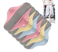 Reusable Sanitary Pads, Pack of 6, Leak-proof & Breathable Washable Sanitary Pads - Reusable Menstrual Pads - For Older Women For Urinary And In The Puerperium At Home And