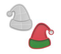 Reusable Santa Hat Shape Baking with Sturdy Food Grade Materials for Family Activities Kids Friendly Christmas Craft