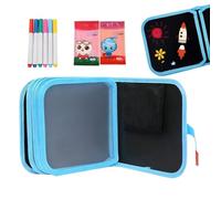 Reusable Scribble Book and Markers - Erasable Drawing Pad - Drawing Book with 12 Pens - for Kids Art Activity Travel School Classroom Play Learning