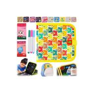 Reusable Scribble Book and Markers, Portable Drawing Book,Reusable Coloring Books with Markers,Erasable Scribble Pad with Pen and Storage Bag,Educational Learning Kits Gifts