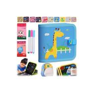 Reusable Scribble Book and Markers, Portable Drawing Book,Reusable Coloring Books with Markers,Erasable Scribble Pad with Pen and Storage Bag,Educational Learning Kits Gifts