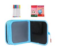 Reusable Scribble Pad with 12 Color Markers, Erasable Drawing Pad for Kids, Portable Educational Drawing Book, Ideal for Travel Activity, School Learning, Classroom Play & Creative Art Learning