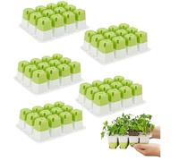 Reusable Seed Starter Trays Kit with 12 Holes, Flexible Silicone Seedling Starter Trays for Starting Seeds Indoor, Plant Germination Tray for Flowers, Vegetables, Plant Lovers Gifts