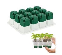 Reusable Seed Starter Trays Kit with 12 Holes, Flexible Silicone Seedling Starter Trays for Starting Seeds Indoor, Plant Germination Tray for Flowers, Vegetables, Plant Lovers Gifts