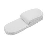Reusable Sew-in Liners for Cloth Nappies - 10-Pack Soft Organic Cotton Diaper Inserts, Breathable & Highly Absorbent, 12.5 x 4.7 in