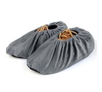 Reusable Shoe Covers for Indoor Use - Non-Slip Slippers and Dust Protection - Reinforced Covers for Home, Workplace, Gym, Laboratory, Server Room, Museum, Construction Site, Gray, riferimento