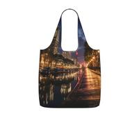 Reusable Shopping Bags In Pocket Foldable Grocery BagsPortland At Night