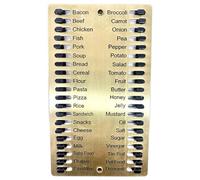 Reusable Shopping List Metal Grocery List Pads with Clear Scale and Slide Tabs Memory Reminder Board to Help You Shopping