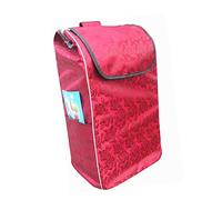 Reusable Shopping Trolley Replacement Bag61L Large Capacity Oxford Cloth Tote with Side Pockets Dimensions L36xW26xH65cm Ideal for Groceries and Daily Use