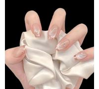 Reusable Short Press On Nails Handcrafted with Natural Nude Tone for Comfortable All-Day Wear and Effortless Style Enhancement (A)