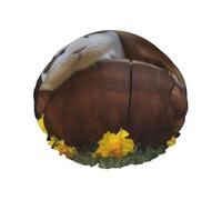 Reusable Shower Cap for Women Men Large Waterproof Shower Bonnet Washable Bath Cap guinea pigs Hair Hat Elastic Band Double Layered Shower Hat for Long Hair, Braids