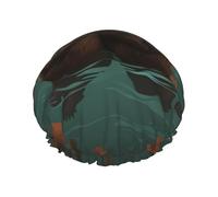 Reusable Shower Cap for Women Men Large Waterproof Shower Bonnet Washable Bath Cap Otters in Love Hair Hat Elastic Band Double Layered Shower Hat for Long Hair, Braids