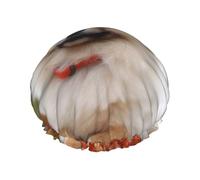 Reusable Shower Cap for Women Men Large Waterproof Shower Bonnet Washable Bath Cap Short-haired pomeranian dog Hair Hat Elastic Band Double Layered Shower Hat for Long Hair, Braids