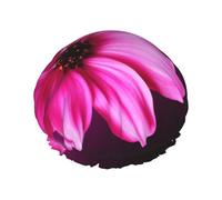 Reusable Shower Cap for Women Waterproof Bath Caps Double Layer Bath Hair Caps Colour flower Shower Hat for Ladies Spa Salon, Large Size for All Hair Lengths