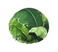 Reusable Shower Cap for Women Waterproof Bath Caps Double Layer Bath Hair Caps Cute Banana Leaves Shower Hat for Ladies Spa Salon, Large Size for All Hair Lengths
