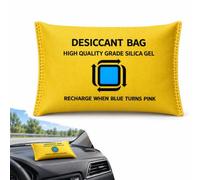 Reusable Silica Gel Car Dehumidifier Bag, Desiccant Packs (A 100,1) | Car Dehumidifier Moisture Absorber, Clear Foggy Windshields, Absorbs Trapped Cabin Moisture