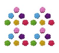 Reusable Silicon Muffin Molds, 24Pcs Silicone Cupcake Molds Mini Flower Shape Silicone Baking Cups Cupcake Liners Reusable Muffin Cup Cake Pan for Cake Chocolate Moulds(D*H: 5cm x 2.5cm)