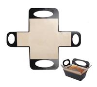 Reusable Silicone 1.5lb Loaf Tin Liners, Loaf Tin Liners with 4 Handles - Non-Stick Baking Mat & Easy Clean Dough Transfer Tool for 9x5 Bread Pans - 90g Odor-Free Silicone Pan Lifter