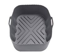 Reusable Silicone Air Fryer Liner.Suitable for a variety of cookware.Heat resistant, microwave and oven compatible.A multipurpose cooking pan q