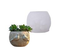 Reusable Silicone Birds Mold Silicone Texture Handmade Resin Art Crafting for Decorative Planter Unique Gift Ideas Handmade Flowerpot