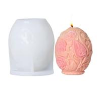 Reusable Silicone Candle Mold, Easy Release Epoxy, Resin Casting Mold, 10x8.5cm, Ideal for Spring Holiday Decor and Chocolate Making, Sturdy Silicone Material
