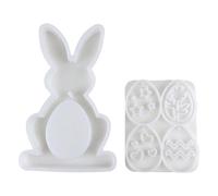 Reusable Silicone Display Ornament Molds for Crafting Rabbits Decorations and Hanging Rings Great for Festive Occasions Embellishments