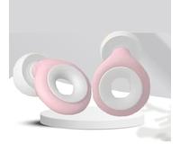 Reusable Silicone Ear Plugs for Sleeping & Noise Cancelling - 28dB Hearing Protection for Sleep, Travel, Concerts, Focus - Soft, Comfortable & Durable (whitepink, One Size)