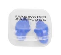 Reusable Silicone Ear Plugs Noise Cancelling Earplugs for Swimming Sleeping Sound Blocking Swimming Accessory Soft Comfortable 2 Pack (Blue+PP Box)