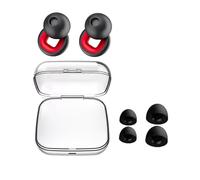 Reusable Silicone Earplugs, Noise Cancelling Ear Plugs, Soft Hearing Protection, 3 Different Ear Plug Sizes