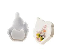 Reusable Silicone Mold Crafting Molds Christmas Man Shape Trays Moulds Silicone Texture Suitable for Home and Present Fridge Safe Tray Mold