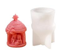 Reusable Silicone Mold Holy Family Nativity Statue Epoxy Resin Casting Tool for Gypsum Ornament Holy Family Nativity Silicone Mold