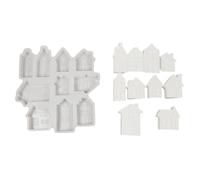 Reusable Silicone Moulds Small House Shape Silicone Texture for Hand-Making Enthusiasts and Family Activity Flexible Mold