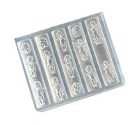 Reusable Silicone Nails Art Mold with Carved Angel Design for Craft Nails Charm and Jewelry Making Accessories Reusable Nail Art Angel Mold