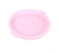 Reusable Silicone Round Layer Cake Pan for DIY Baking Projects Including Ombre Cakes, Chiffon Cakes, and More (4inch Pink)