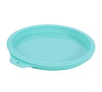 Reusable Silicone Round Layer Cake Pan for DIY Baking Projects Including Ombre Cakes, Chiffon Cakes, and More (6inch Green)