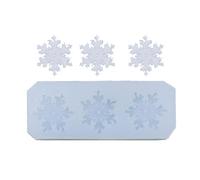 Reusable Silicone Snowflake Mold Food Grade Materials Mould for Chocolate Cake Decorations and Holiday Craft Snowflake Silicone Mold for Beginners