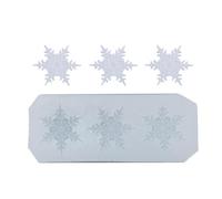Reusable Silicone Snowflake Mold Food Grade Materials Mould for Chocolate Cake Decorations and Holiday Craft Snowflake Silicone Mold for Beginners