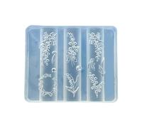 Reusable Silicone Stamp Templates Create Nails Decals with Crystals Patterns for Manicure Craft Projects Supplies Home Manicure Flower Templates