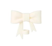 Reusable Silicone Straw Topper - Stanley Cap Compatible, Classic Pink Bow Straw Covers - 10mm/0.4in, Beige