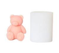 Reusable Silicones Craft Mold for Handmade Soap Chocolates Making with Cartoon Bear Shape Easy Releases Silicones Craft Tool