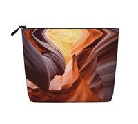 Reusable Snack Antelope Canyon Print Bags,Large Capacity Travel Toiletry Bag, Makeup Bags with Zipper
