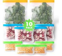 Reusable Snack Bags - 2 Large, 4 Sandwich, 4 Small