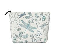 Reusable Snack Dragonfly Print Bags,Large Capacity Travel Toiletry Bag, Makeup Bags with Zipper