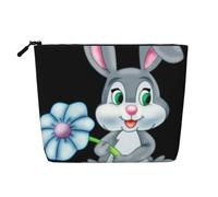 Reusable Snack Fun Easter Rabbit Print Bags,Large Capacity Travel Toiletry Bag, Makeup Bags with Zipper