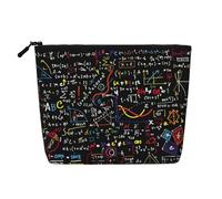 Reusable Snack Math Formula Print Bags,Large Capacity Travel Toiletry Bag, Makeup Bags with Zipper