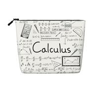 Reusable Snack Math Geometry G alculus Print Bags,Large Capacity Travel Toiletry Bag, Makeup Bags with Zipper